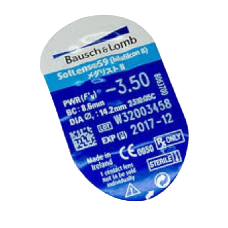 Bausch & Lomb SofLens 59 Pack Of 6 Contact Lenses